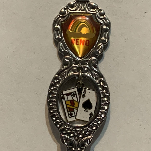 Reno Playing Cards Casino Games Collectable Souvenir Spoon AZ