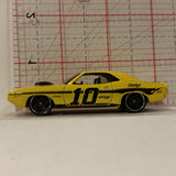 Yellow '70 Dodge Challenger ©2005 Hot Wheels Diecast Car FP