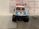White #63 4x4 Open Back Truck 1981 Matchbox Loose Diecast Car