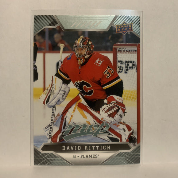 #122 David Rittich Calgary Flames 2019-20 Upper Deck MVP Hockey Card LG