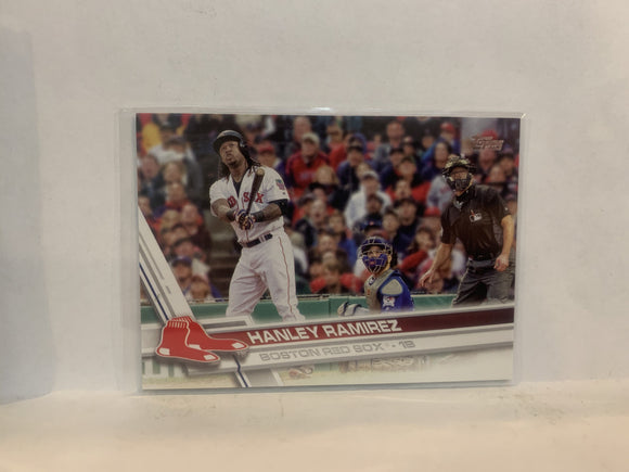 #508 Hanley Ramirez Boston Red Sox 2017 Topps Series 2 Baseball Card MZ2