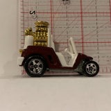 Red Fore Wheeler Golf Cart ©1998 Hot Wheels Diecast Car FQ