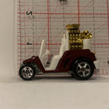 Red Fore Wheeler Golf Cart ©1998 Hot Wheels Diecast Car FQ