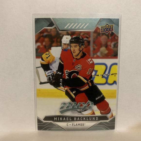 #23 Mikael Backlund Calgary Flames 2019-20 Upper Deck MVP Hockey Card LH