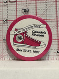 Canada's Fitweek 10th Anniversary 1992 Button Pinback