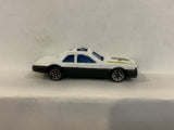 White Police Car Unbranded Loose Diecast Car