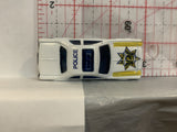 White Police Car Unbranded Loose Diecast Car