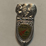 David Thompson Resort Canada Alberta Bear Collectable Souvenir Spoon BA
