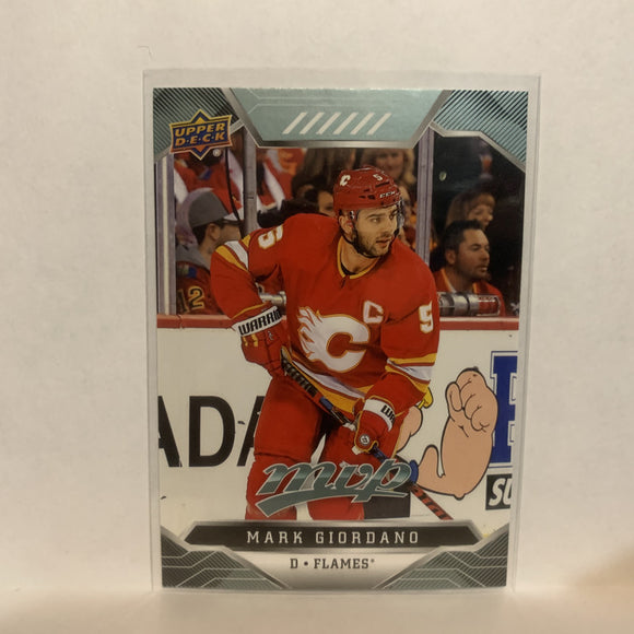 #39 Mark Giordano Calgary Flames 2019-20 Upper Deck MVP Hockey Card LH