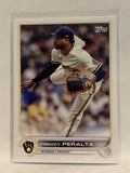 # 13 Freddy Peralta Milwaukee Brewers 2022 Topps Series 1 Baseball Card