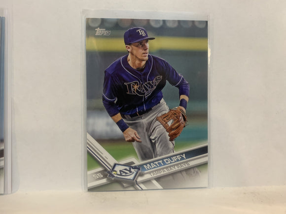 #551 Matt Duffy Tampa Bay Rays 2017 Topps Series 2 Baseball Card MZ3