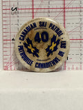 Canadian Ski Patrol 40th Anniversary Button Pinback