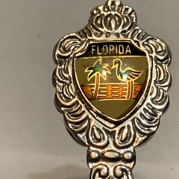 Florida Flamingo Palm Tree Collectable Souvenir Spoon BA