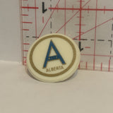 A Alix Alberta Logo Lapel Hat Pin