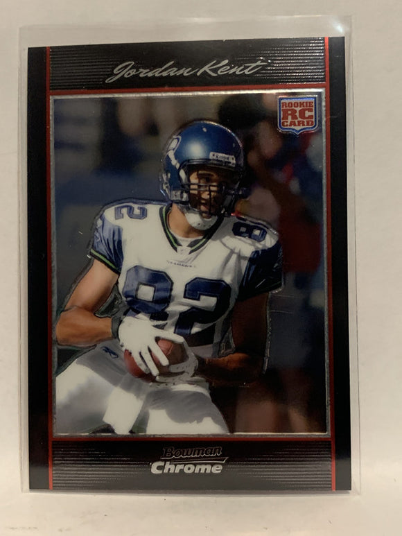 # BC53 Jordan Kent Rainbow Seattle Seahawks 2007 Bowman Chrome Football Card
