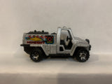 Silver Hero City Foam Fire Truck 2001 Matchbox Loose Diecast Car