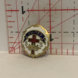 United SS Crown Cross Church Lapel Hat Pin