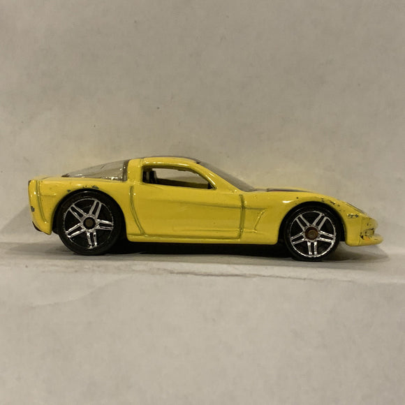 Yellow C6 Corvette ©2003 Hot Wheels Diecast Car FQ