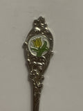 Yellow Tulip Flower Souvenir Spoon