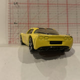Yellow C6 Corvette ©2003 Hot Wheels Diecast Car FQ
