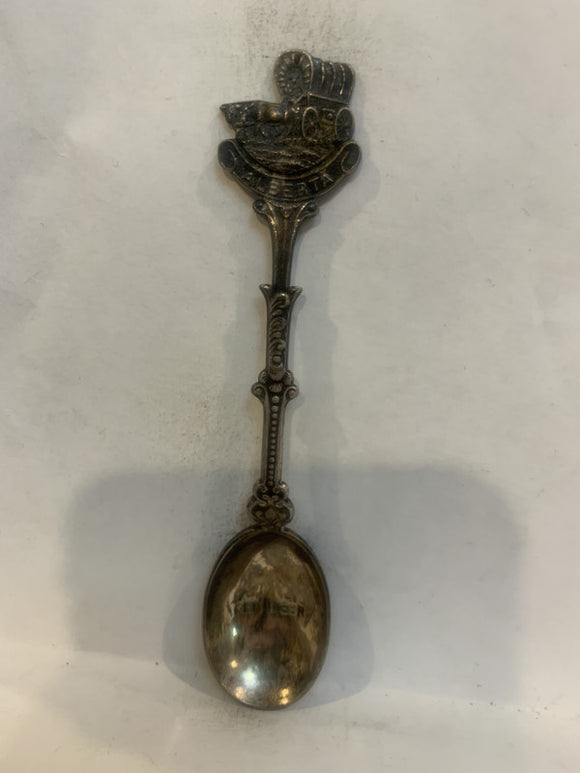 Red Deer Alberta Covered Wagon Souvenir Spoon