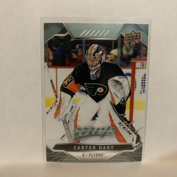 #182 Carter Hart Philadelphia Flyers 2019-20 Upper Deck MVP Hockey Card LI