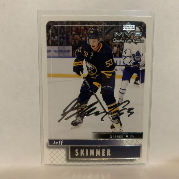 #34 Jeff Skinner Stanley Cup Edition Buffalo Sabres 2019-20 Upper Deck MVP Hockey Card LI