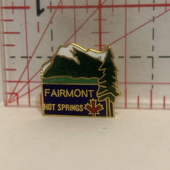 Fairmont Hot Springs BC Lapel Hat Pin