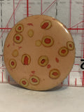 Cartoon Microscope blood cells Button Pinback