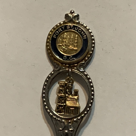 Fort St John BC Land of the New Totems Collectable Souvenir Spoon BA