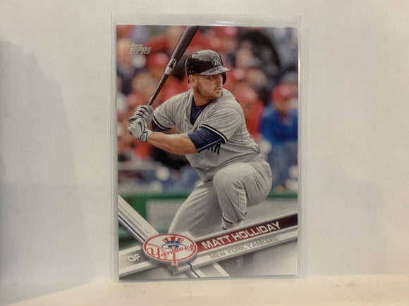 #580 Matt Holliday New York Yankees 2017 Topps Series 2 Baseball Card MZ3