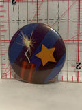 Firecracker star cartoon Button Pinback