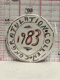 Congratulations Collen 1983 Drawing Button Pinback