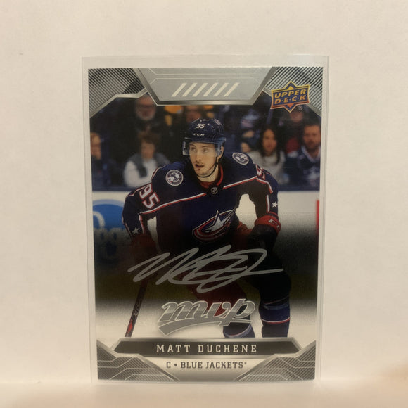 #50 Matt Duchene Silver Scripts Columbus Blue Jackets 2019-20 Upper Deck MVP Hockey Card LI