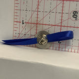 Forget Me Not Ribbon Lapel Hat Pin