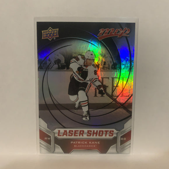 S-4 Patrick Kane Laser Shots Chicago Blackhawks 2019-20 Upper Deck MVP Hockey Card LI
