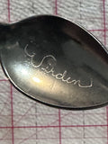 Virden Manitoba Crocus Flower  Souvenir Spoon