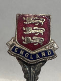 England Crest Emblem Silverplated  Souvenir Spoon