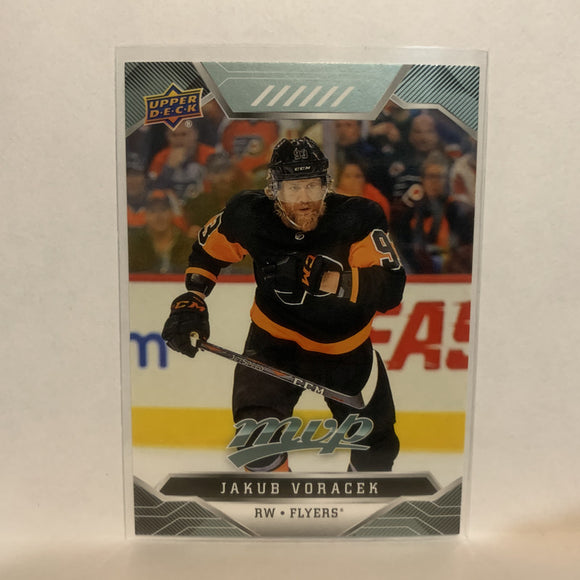 #102 Jakob Voracek Philadelphia Flyers 2019-20 Upper Deck MVP Hockey Card LJ