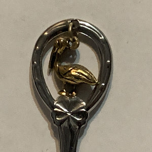 Louisana Pelican Bird Collectable Souvenir Spoon BB