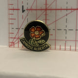 Camrose Alberta Wild Rose Lapel Hat Pin