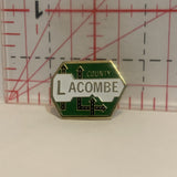 Lacombe County Logo Lapel Hat Pin