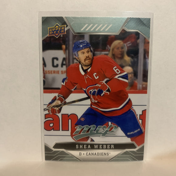 #77 Shea Weber Montreal Canadiens 2019-20 Upper Deck MVP Hockey Card LJ
