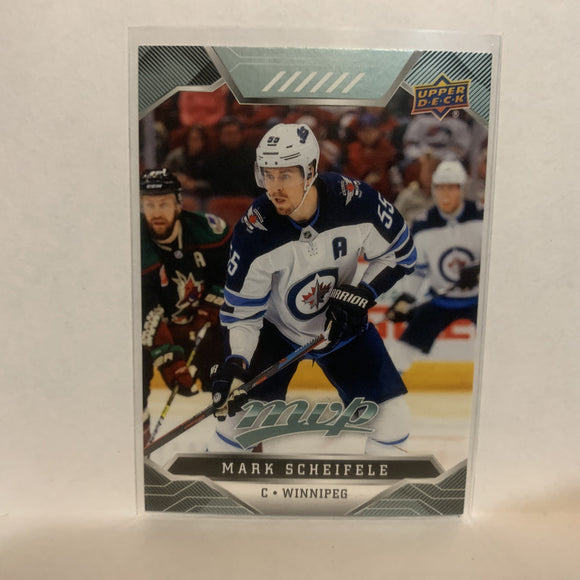 #17 Mark Scheifele Winnipeg Jets 2019-20 Upper Deck MVP Hockey Card LJ