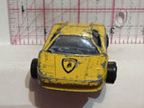 Yellow Lamborghini Diablo 1/58 #219 Majorette Diecast Car
