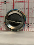 Musical Notes on a Rainbow  Button Pinback