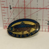Oregon Salmon Fish Lapel Hat Pin