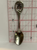 Happy 25th Anniversary Souvenir Spoon