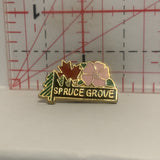 pruce Grove Symbols Alberta Lapel Hat Pin