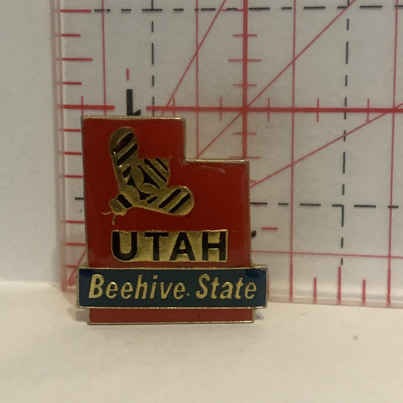 Utah Beehive State Lapel Hat Pin